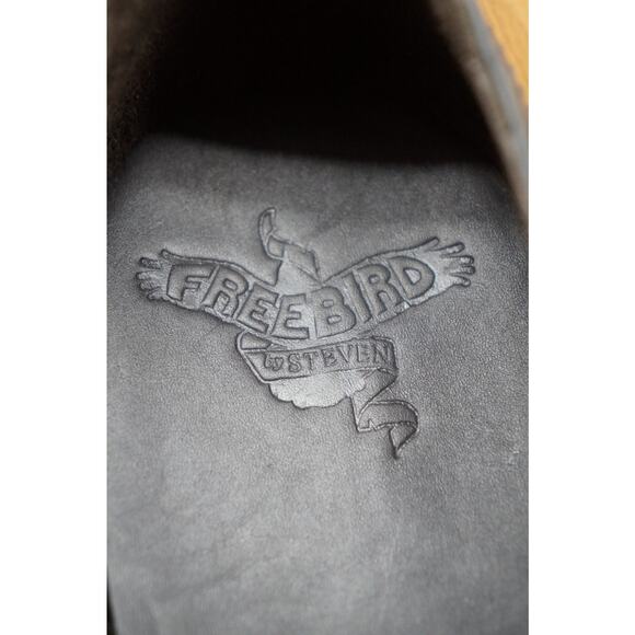 New! FREEBIRD Steven George Black Brogue Leather Oxford Wingtip Shoes Size 10 - Picture 13 of 14